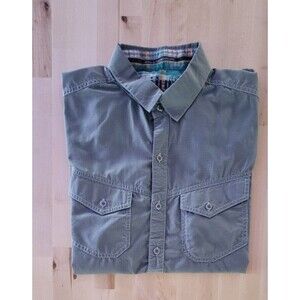 Kuhl Mountain Grown Men’s Sage Green Short Sleeve Eluxor Shirt Size Large